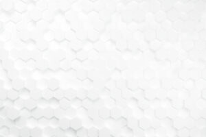 Abstract Background. Embossed Hexagon, Honeycomb White Background, 3d Render